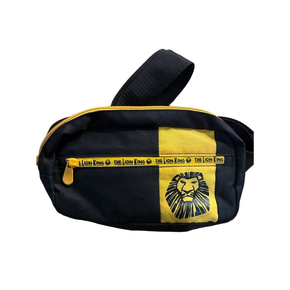 Disney The Lion King Musical Fanny Pack Waist Bag Black Yellow Simba